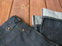  Quartermaster Denim Jeans 30er Jahre Style Rockabilly US Army Nose Art X-Long