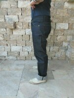 Quartermaster Denim Jeans 30er Jahre Style Rockabilly US Army Nose Art Slim Fit