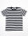 Prisoner Gef&auml;ngnis Style Stripy T-Shirt Mens Black &amp; White Biker