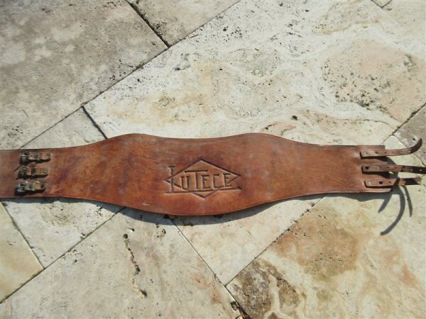 True Vintage Motorcycle Kidney Belt 1943 Lutece Brand