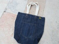 Vintage Canvas Denim Bag Umh&auml;ngetasche Lutece Mfg Co Jeans Tasche