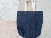 Vintage Canvas Denim Bag Umh&auml;ngetasche Lutece Mfg Co Jeans Tasche