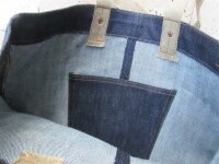 Vintage Canvas Denim Shoulder Bag Jeans